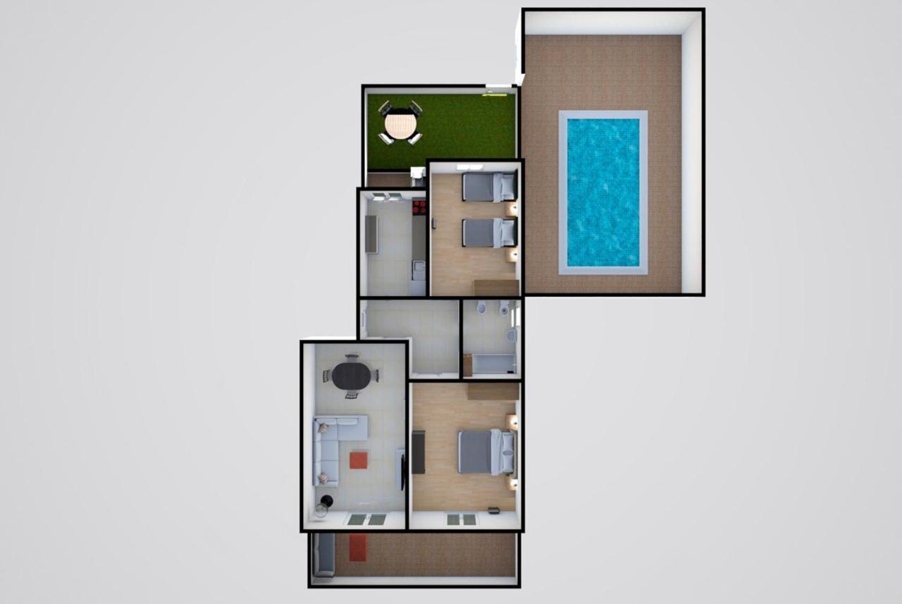 Marta Apartment - Balcony, Patio, Pool Ferrel  Luaran gambar